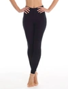 Commando Black Velvet Leggings In Blue
