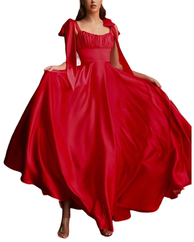 Juliet Roses Maxi Dress In Red