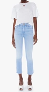 MOTHER THE MID-RISE DAZZLER CROP JEANS IN FRAY SUN KISSED