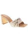CHINESE LAUNDRY YVONNA FABRIC KNOT SLIDE IN BEIGE
