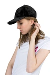 Juicy Couture Velvet Logo Cap In Black In Black