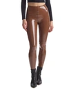 Commando Faux Leather Flared Legging In Cognac In Brown
