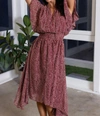 Bishop + Young Playing Favorites Sienna Smocked Dress In Lotus Lurex In Multi
