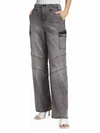 L Agence Brooklyn High Rise Utility Wide Leg In Magnesite In Multi