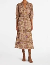 Marie Oliver Estine Wrap Skirt In Amethyst Tile In Multi
