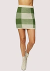 LOST + WANDER FOREST SCHOOL MINI SKIRT IN FOREST GINGHAM