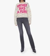 Mother Confetti Alpaca Blend Graphic Sweater In White