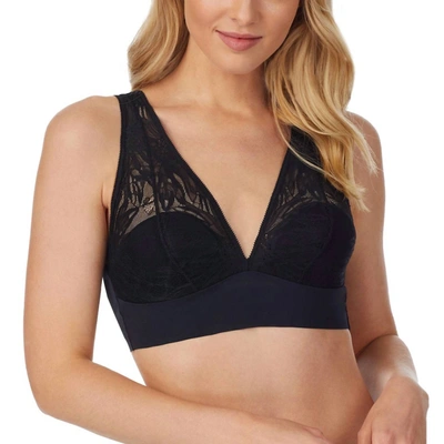 On Gossamer Sleek & Lace Built Up Bralette In Black