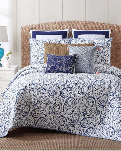 Oceanfront Resort Indienne Paisley Quilt Set Collection In Blue