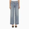 Agolde Light Blue Straight Boyfriend Jeans In Denim In Blue