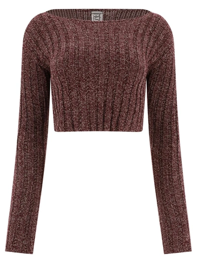 Baserange "macau" Sweater In Bordeaux