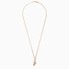 EMANUELE BICOCCHI EMANUELE BICOCCHI ROSE AND SKULL NECKLACE IN GOLD-PLATED