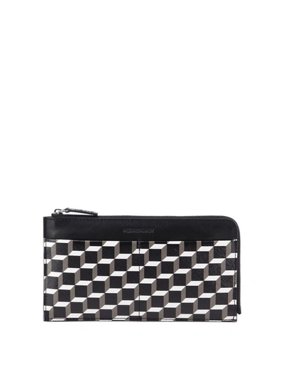 Pierre Hardy Palatine Cube Perspective-print Wallet In Black