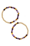THE HEALER’S COLLECTION N19 ANXIETY FREE SET OF 2 HEALER'S BRACELETS