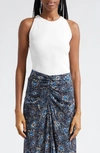 Veronica Beard Sabrina Tank Top In Off White