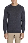 Jack Victor Bailey Merino Wool Blend Sweatshirt In Navy