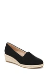Lifestride Kamille Espadrille Wedge Slip-on In Black