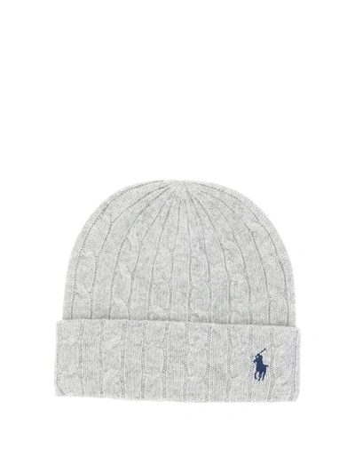 Polo Ralph Lauren Pony Beanie In Grey