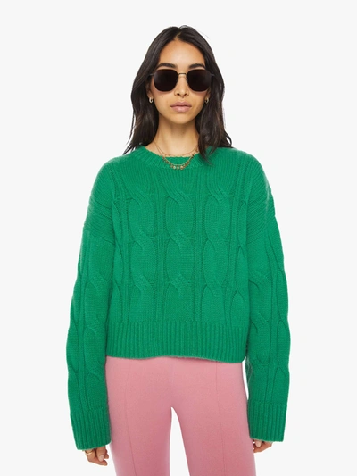 Sablyn Tristan Cable Knit Sweater Neptune In Green