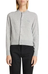 Acne Studios Cardigan In Light Grey Melange