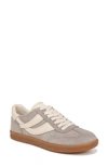 Vince Oasis Mixed Leather Retro Sneakers In Hazelstone Gray Suede