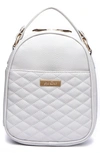 Luli Bebe Monaco Faux Leather Snack Bag In Stone Grey