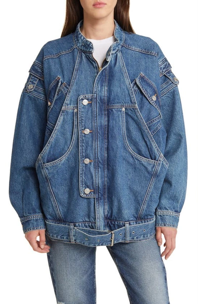 Frame The Mc Denim Jacket In Blue