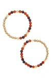 The Healer’s Collection The Healer's Collection N33 After Dark/intimacy Set Of 2 Healer's Bracelets In Yellow Gold