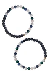 THE HEALER’S COLLECTION N91 MENTAL FOCUS SET OF 2 HEALER'S BRACELETS