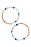 The Healer’s Collection The Healer's Collection N13 Boss/confidence Set Of 2 Healer's Bracelets In Yellow Gold