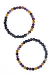 THE HEALER’S COLLECTION N19 ANXIETY-FREE SET OF 2 HEALER'S BRACELETS
