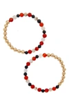 The Healer’s Collection The Healer's Collection N4 Body Healing Set Of 2 Healer's Bracelets In Yellow Gold