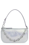 BY FAR MINI RACHEL METALLIC LEATHER CONVERTIBLE SHOULDER BAG