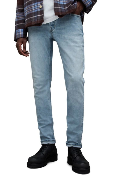 Allsaints Rex Slim Fit Soft Stretch Denim Jeans In Light Indigo