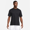 Nike Primary Training Dri-fit Short Sleeve T-shirt In Black/black