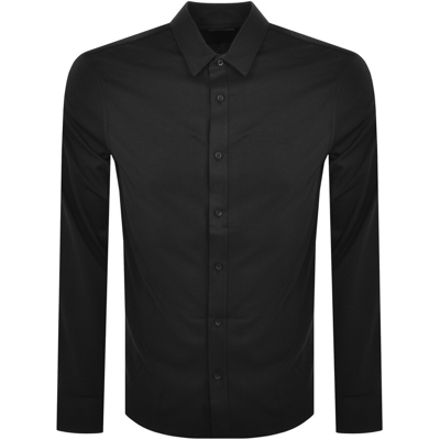 Calvin Klein Long Sleeve Slim Fit Shirt Black