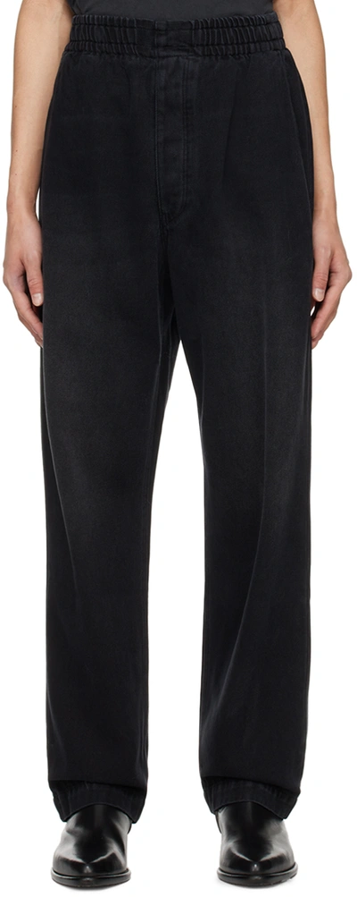 Isabel Marant Black Timeo Denim Trousers In 02fk Faded Black