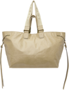 ISABEL MARANT BEIGE WARDY LEATHER TOTE