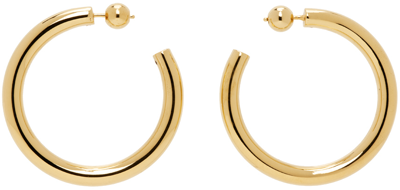 Sophie Buhai Gold Medium Everyday Hoop Earrings In 18k Gold Verm