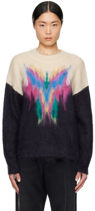 Isabel Marant Marius Super Kid Mohair Blend Sweater In Faded Night