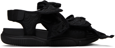 Cecilie Bahnsen Black Valeria Sandals In Black/ Black