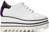 Stella Mccartney Women Elyse 80mm Sneakers With Non-slip Sole In 9222 White/blk/plum