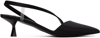 Stella Mccartney Stella Iconic D'orsay Slingback Pumps In 1064 Black/crystal