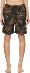 Isabel Marant Black Hydra Swim Shorts In 02fk Faded Black