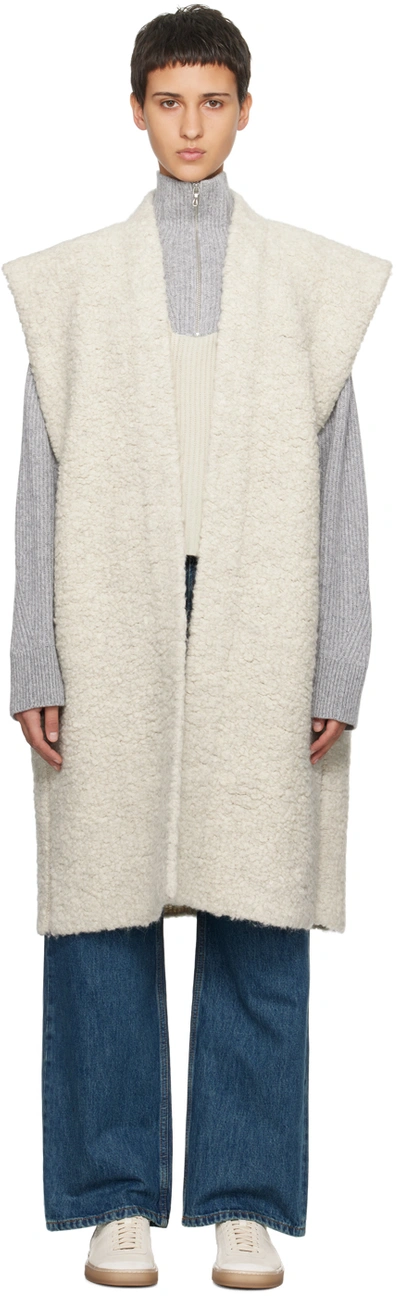 Lauren Manoogian Gray Mouton Vest In C01 Carrara