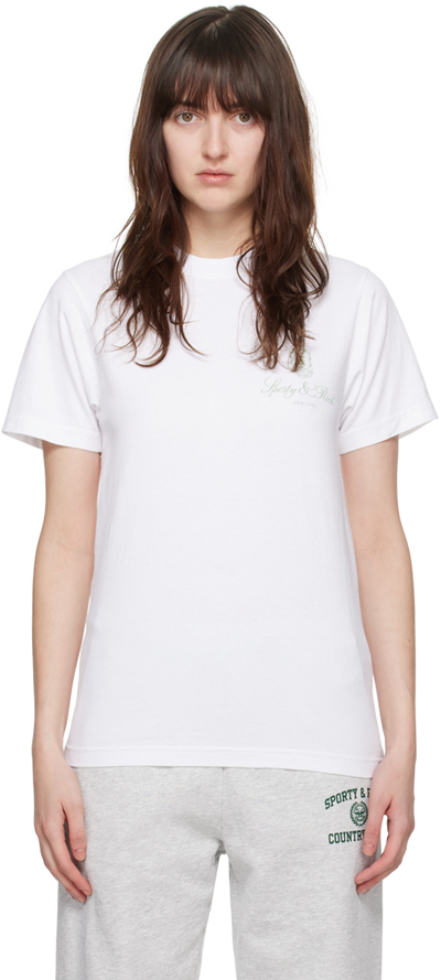 Sporty And Rich White Vendome T-shirt