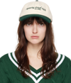 SPORTY AND RICH OFF-WHITE & GREEN TANK FLANNEL CAP