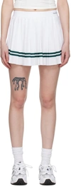 SPORTY AND RICH WHITE PLEATED SKORT