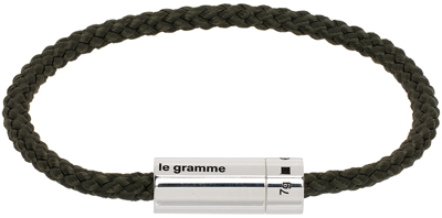 Le Gramme Khaki 'le 7g' Nato Cable Bracelet