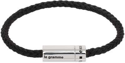 Le Gramme Black 'le 7g' Nato Cable Bracelet